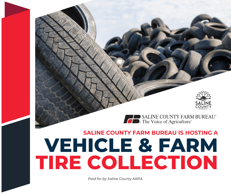 Saline County Farm Bureau hosting Tire Collection Event - News Image